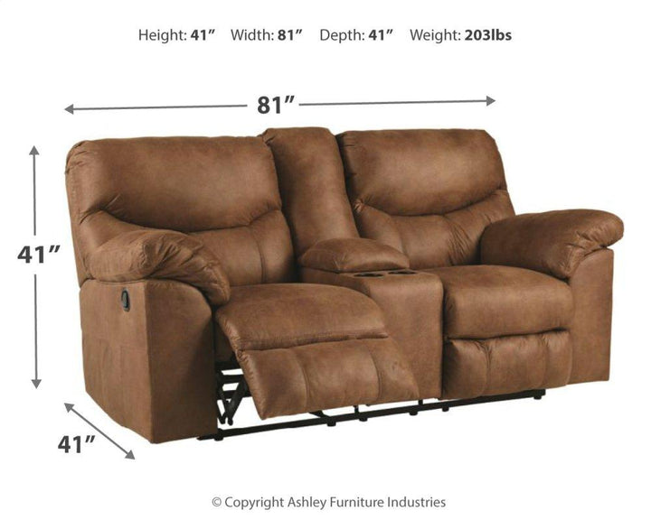 ASHLEY FURNITURE 3380294 Boxberg Reclining Loveseat With Console