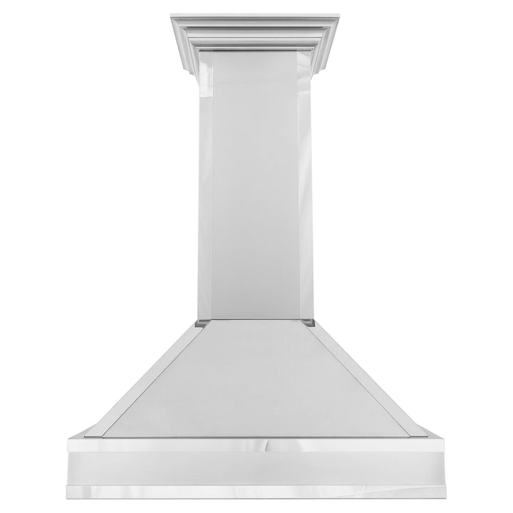 ZLINE KITCHEN AND BATH 655MR30 ZLINE Designer Series Wall Mount Range Hood in DuraSnow R Stainless Steel with Mirror Accents Size: 30 Inch