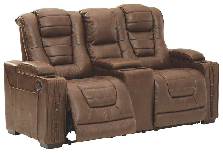 ASHLEY FURNITURE 2450518 Owners Box Power Reclining Loveseat With Console