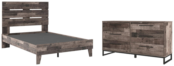 ASHLEY FURNITURE PKG009109 Full Platform Bed With Dresser