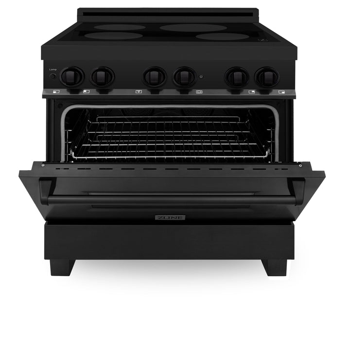 ZLINE KITCHEN AND BATH RAINDBS30 ZLINE Induction Range with a 4 Element Stove and Electric Oven in Black Stainless Steel Size: 30 Inch