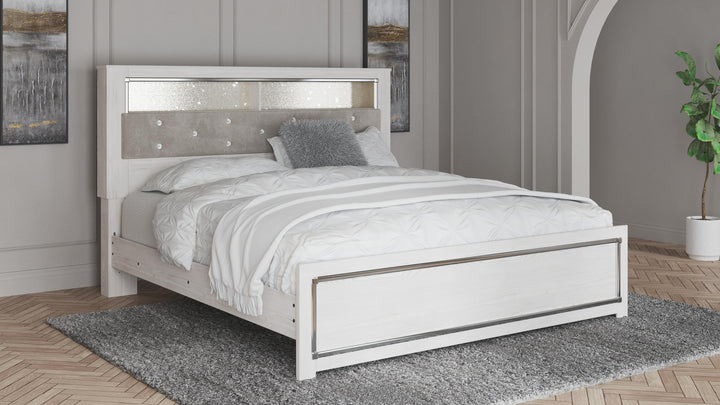 ASHLEY FURNITURE PKG009436 King Panel Bookcase Bed With Dresser