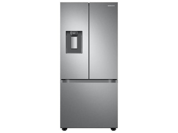 SAMSUNG RF22A4221SR 22 cu. ft. Smart 3-Door French Door Refrigerator with External Water Dispenser in Fingerprint Resistant Stainless Steel