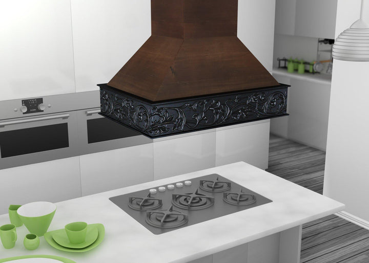 ZLINE KITCHEN AND BATH 9373AR36 ZLINE 36" Wooden Wall Mount Range Hood in Antigua and Walnut