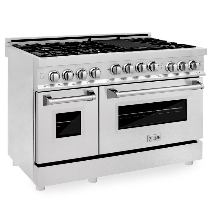 ZLINE KITCHEN AND BATH RG48 ZLINE 48" 6.0 cu. ft. Range with Gas Stove and Gas Oven in Stainless Steel Color: Stainless Steel