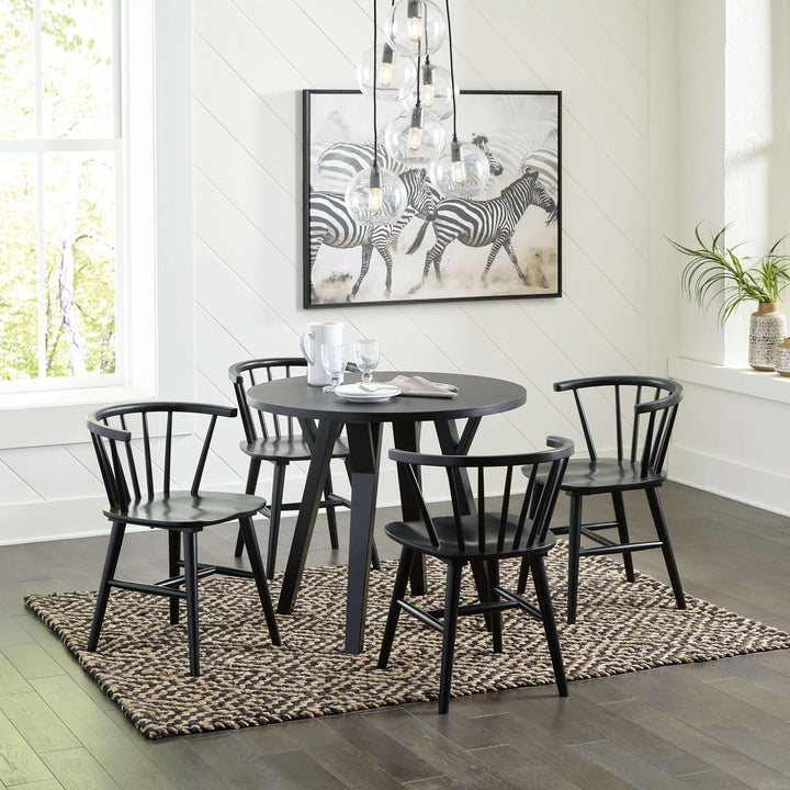 ASHLEY FURNITURE PKG010475 Dining Table and 4 Chairs