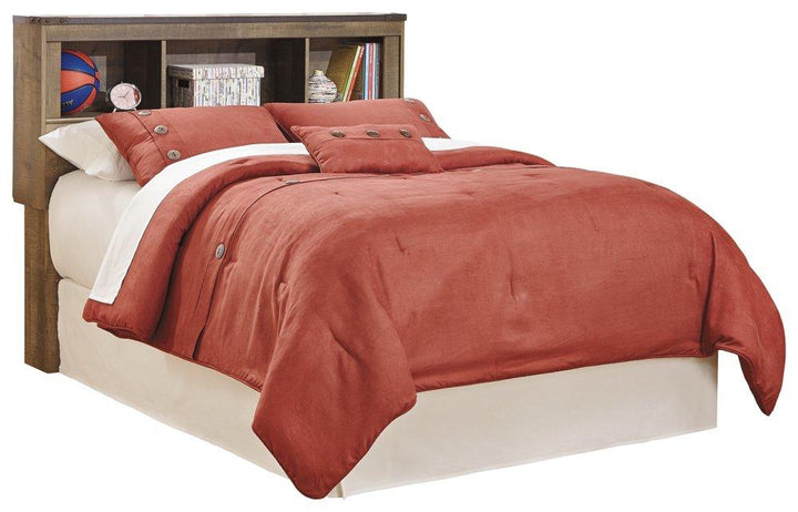 ASHLEY FURNITURE PKG005128 Full Bookcase Headboard With Mirrored Dresser and 2 Nightstands