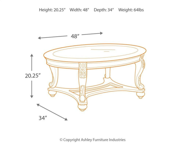 ASHLEY FURNITURE PKG007213 Coffee Table With 2 End Tables