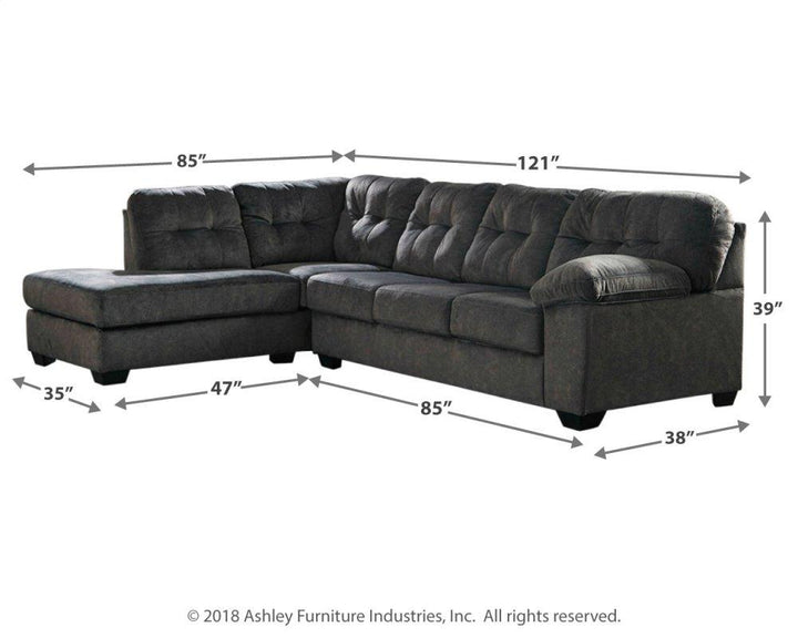 ASHLEY FURNITURE 70509U3 Accrington 2-piece Sectional With Ottoman