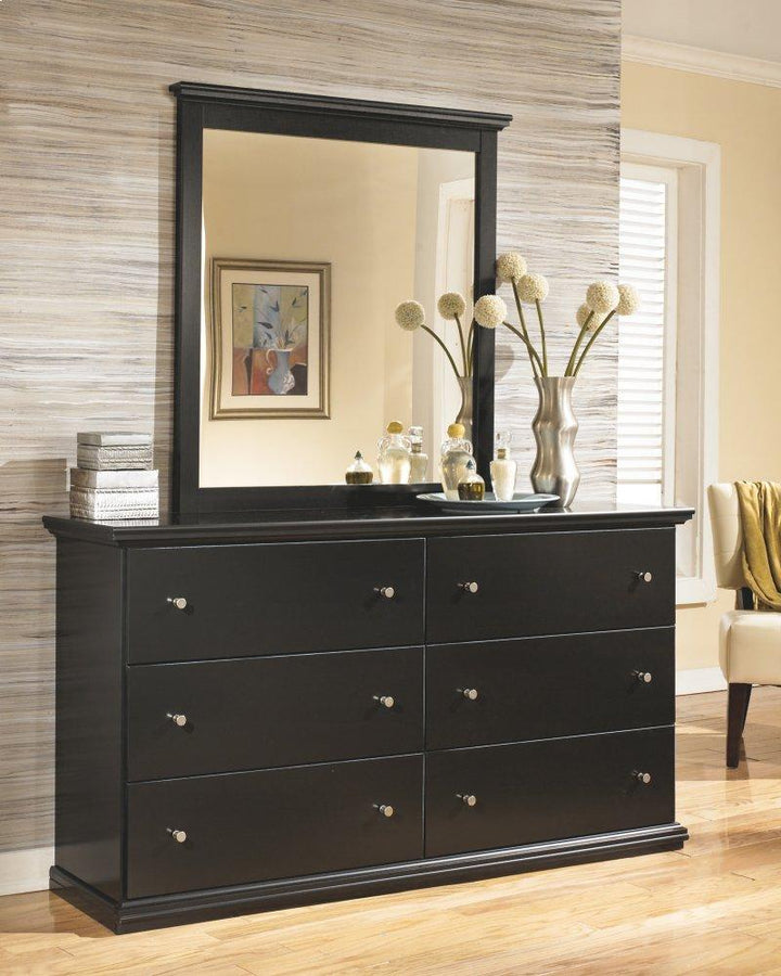 ASHLEY FURNITURE PKG007415 Queen/full Panel Headboard With Mirrored Dresser and 2 Nightstands