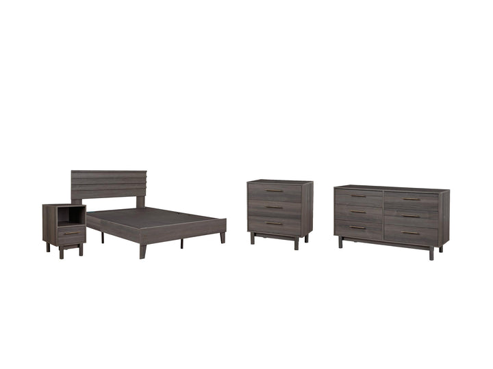 ASHLEY FURNITURE PKG008877 Full Panel Headboard With Dresser, Chest and Nightstand