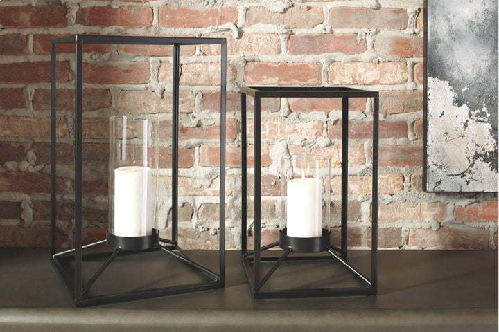 ASHLEY FURNITURE A2000133 Dimtrois Lantern set of 2