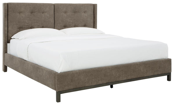 ASHLEY FURNITURE B374B9 Wittland California King Upholstered Panel Bed