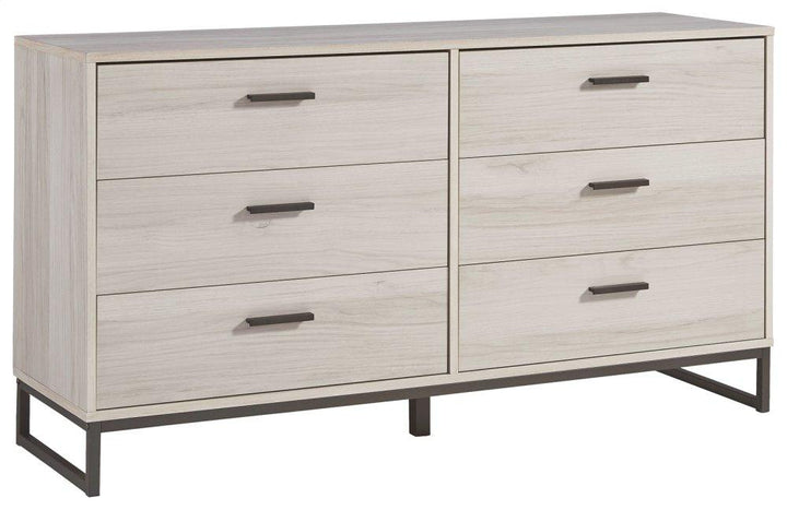 ASHLEY FURNITURE PKG008900 Queen Panel Headboard With Dresser and 2 Nightstands
