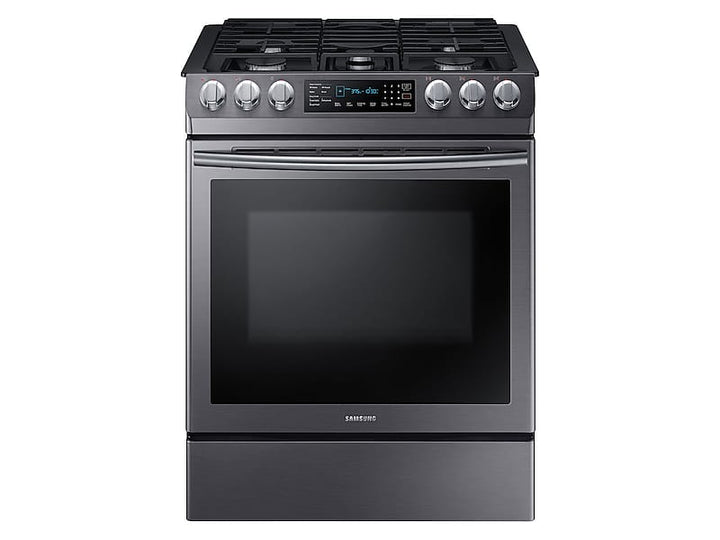 SAMSUNG NX58N9420SG 5.8 cu. ft. Slide-in Gas Range with Convection in Black Stainless Steel