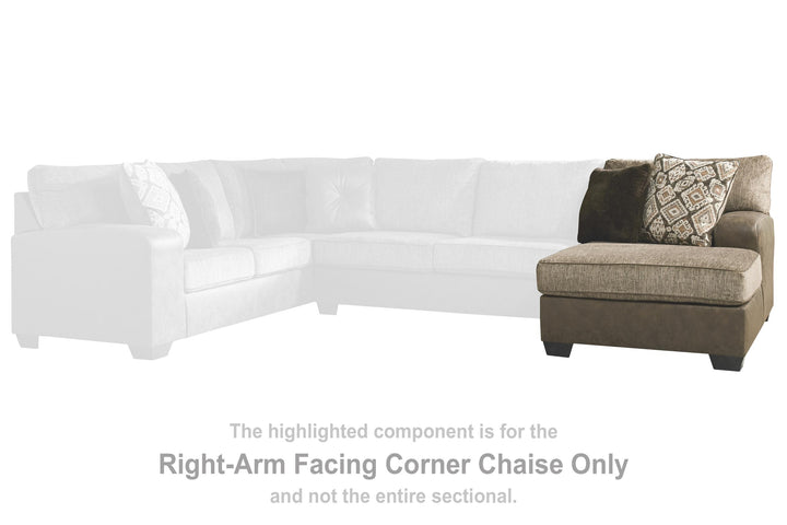 ASHLEY FURNITURE 9130217 Abalone Right-arm Facing Corner Chaise