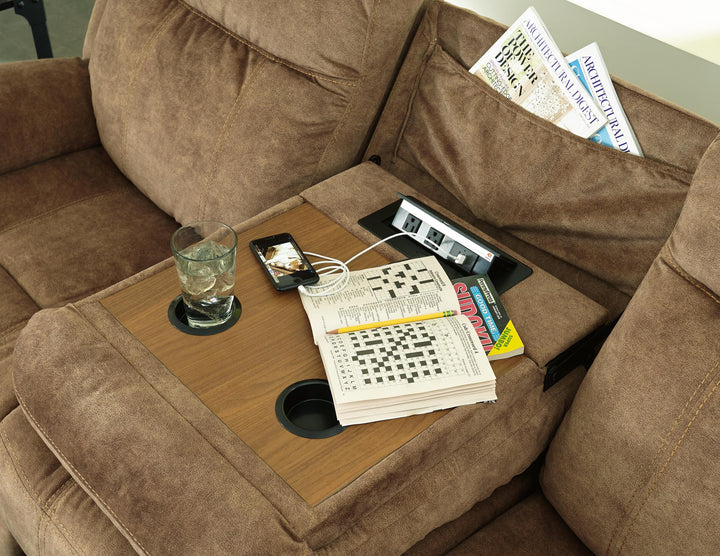 ASHLEY FURNITURE 8230489 Huddle-up Reclining Sofa With Drop Down Table