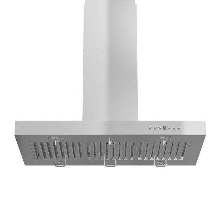 ZLINE KITCHEN AND BATH KE2I30 ZLINE Convertible Vent Island Mount Range Hood in Stainless Steel Size: 30 inch