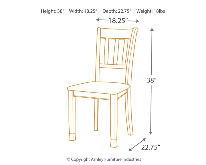 ASHLEY FURNITURE PKG002048 Dining Table and 4 Chairs