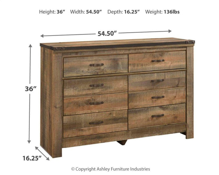 ASHLEY FURNITURE PKG005027 Twin Panel Headboard With Dresser