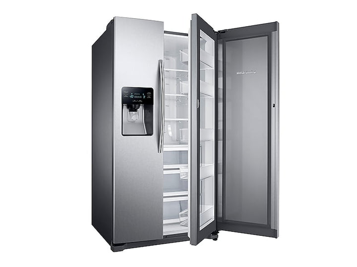 SAMSUNG RH25H5611SR 25 cu. ft. Food Showcase Side-by-Side Refrigerator with Metal Cooling in Stainless Steel