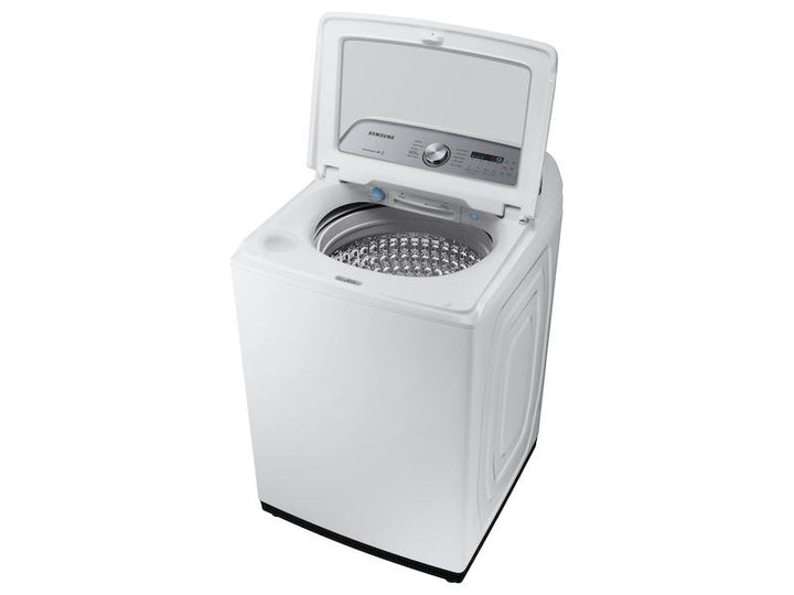 SAMSUNG WA49B5205AW 4.9 cu. ft. Capacity Top Load Washer with ActiveWave TM Agitator and Active WaterJet in White