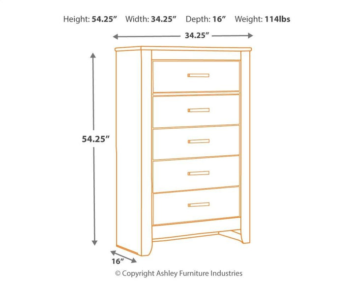 ASHLEY FURNITURE PKG003861 Queen/full Panel Headboard With Mirrored Dresser and Chest