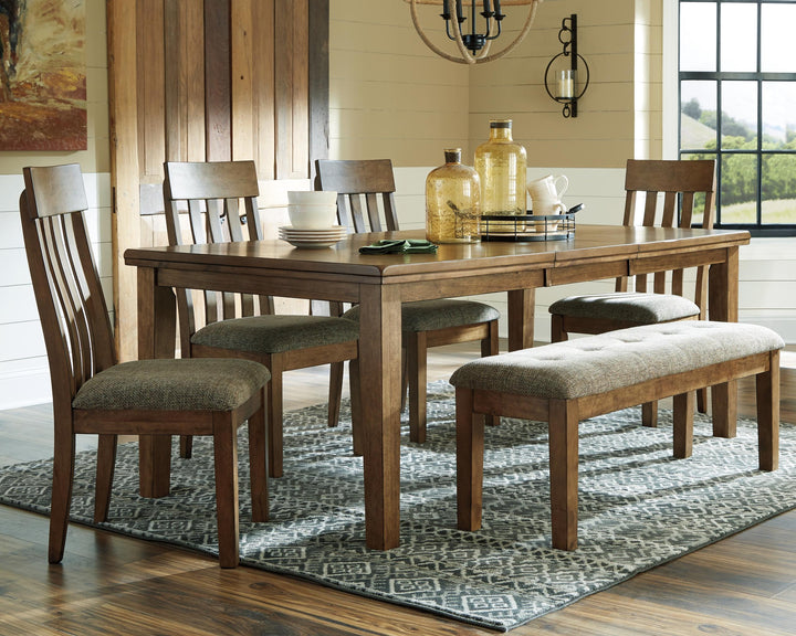 ASHLEY FURNITURE PKG002067 Dining Table and 4 Chairs and Bench