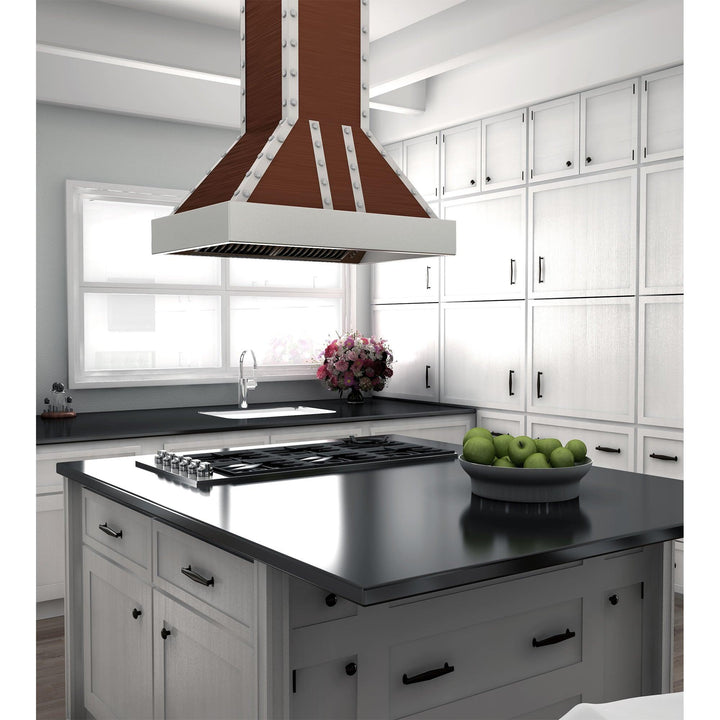 ZLINE KITCHEN AND BATH 655ICSSSS30 ZLINE 30" Designer Series Copper Island Range Hood