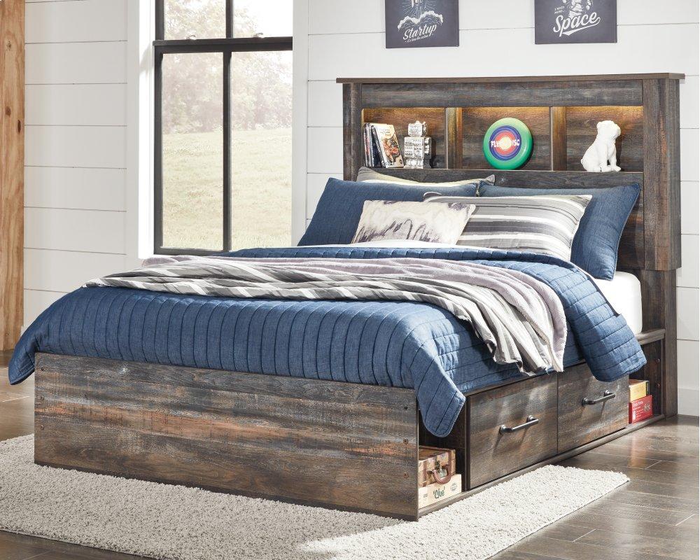 ASHLEY FURNITURE B211B44 Drystan Full Bookcase Bed With 2 Storage Drawers