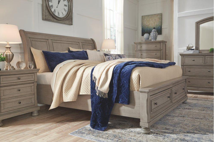 ASHLEY FURNITURE B733B3 Lettner Queen Sleigh Bed With 2 Storage Drawers