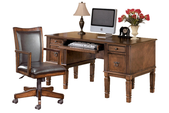 ASHLEY FURNITURE PKG008058 Home Office Desk With Chair