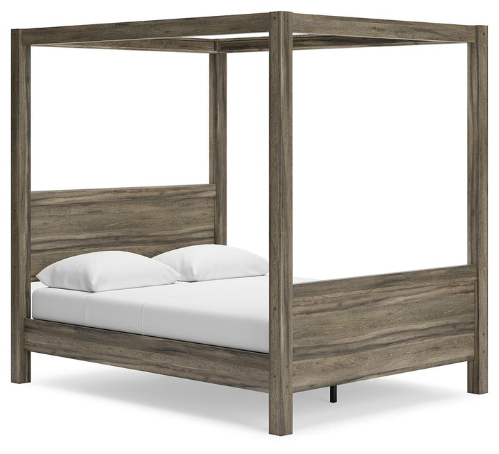 ASHLEY FURNITURE EB1104B3 Shallifer Queen Canopy Bed