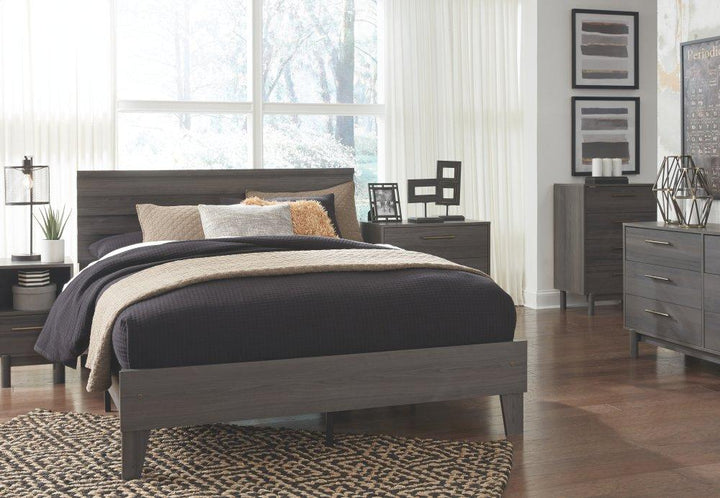 ASHLEY FURNITURE PKG008887 Full Platform Bed With Dresser, Chest and 2 Nightstands