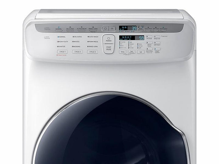 SAMSUNG WV55M9600AW 5.5 cu. ft. Smart Washer with FlexWash TM in White