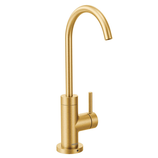 MOEN S5530BG Sip Modern Brushed gold One-Handle High Arc Beverage Faucet