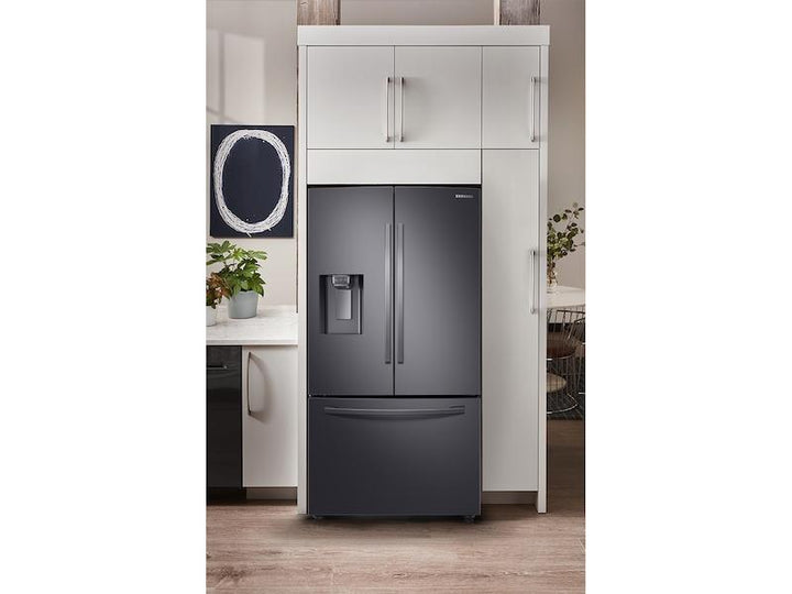 SAMSUNG RF23R6201SG 23 cu. ft. 3-Door French Door, Counter Depth Refrigerator with CoolSelect Pantry TM in Black Stainless Steel