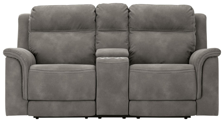 ASHLEY FURNITURE 5930118 Next-gen Durapella Power Reclining Loveseat With Console