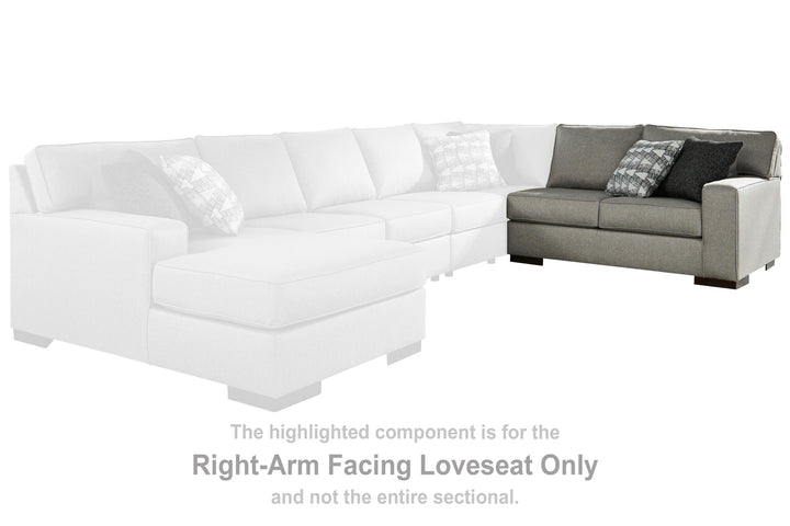 ASHLEY FURNITURE 4190256 Marsing Nuvella Right-arm Facing Loveseat