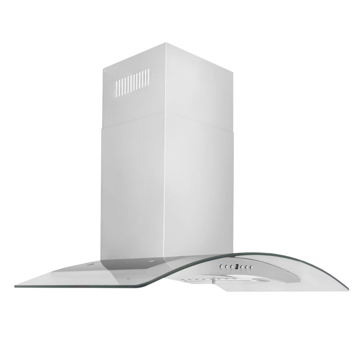 ZLINE KITCHEN AND BATH KN436 ZLINE Convertible Vent Wall Mount Range Hood in Stainless Steel & Glass Size: 36 Inch