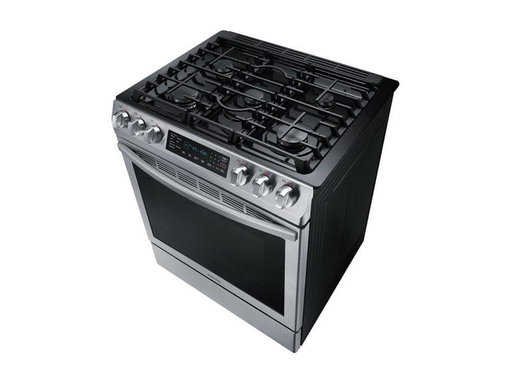 SAMSUNG NX58R9421SS 5.8 cu. ft. Slide-in Gas Range with Convection in Stainless Steel