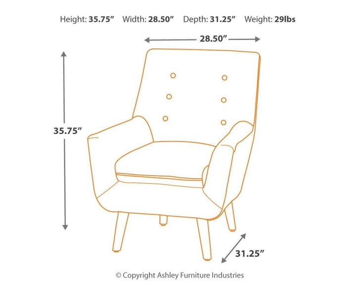 ASHLEY FURNITURE A3000045 Zossen Accent Chair