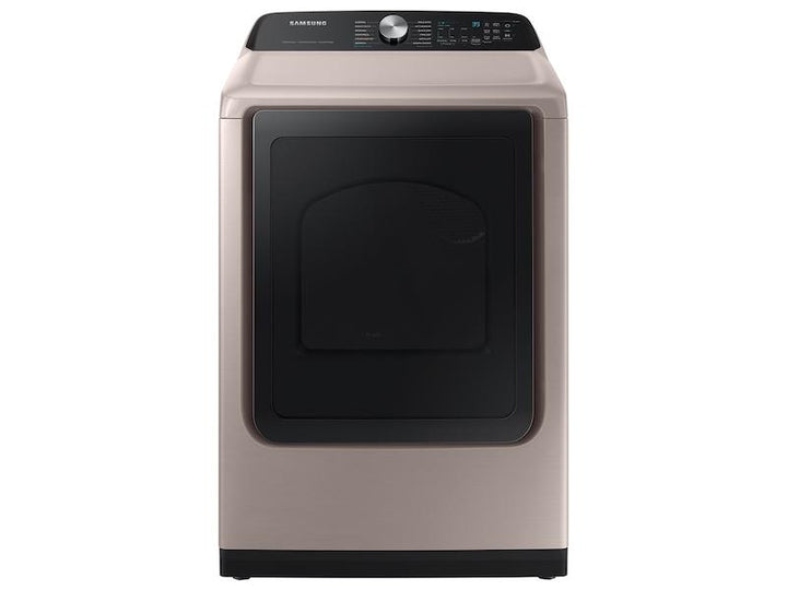 SAMSUNG DVE52A5500C 7.4 cu. ft. Smart Electric Dryer with Steam Sanitize+ in Champagne