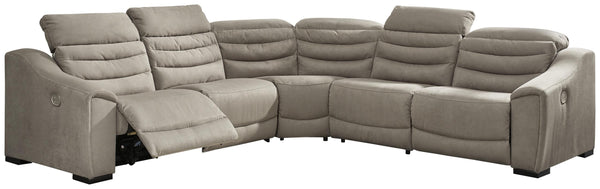 ASHLEY FURNITURE 58504S3 Next-gen Gaucho 5-piece Power Reclining Sectional