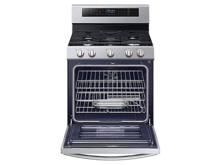 SAMSUNG NX58M6650WS 5.8 cu. ft. Freestanding Gas Range with True Convection and Steam Reheat in Stainless Steel