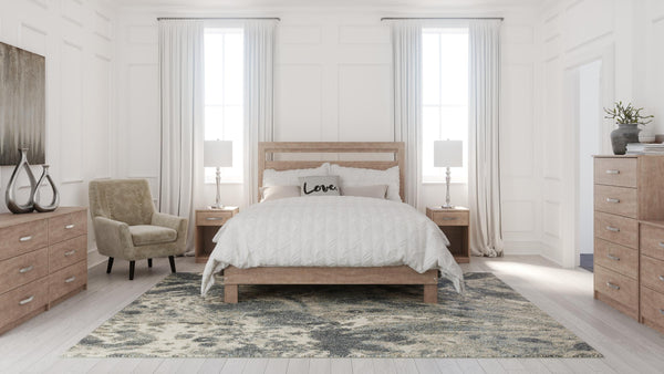 ASHLEY FURNITURE PKG009241 Queen Platform Bed With Dresser and Chest