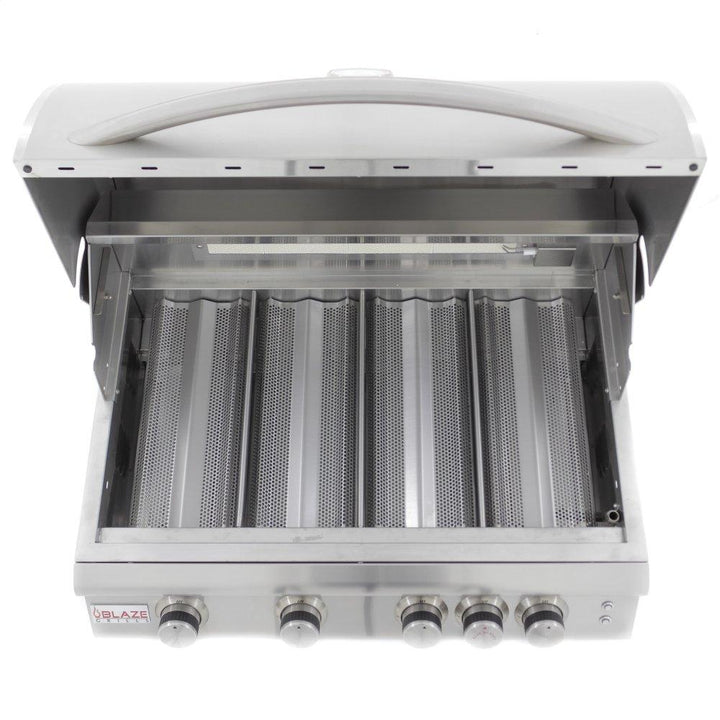 BLAZE GRILLS BLZ4LTE2NG Blaze 32 Inch 4-Burner LTE Gas Grill With Rear Burner and Built-in Lighting System, With Fuel Type - Natural Gas