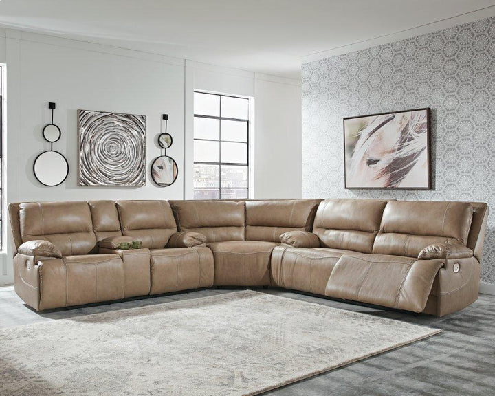 ASHLEY FURNITURE U43702S1 Ricmen 3-piece Power Reclining Sectional