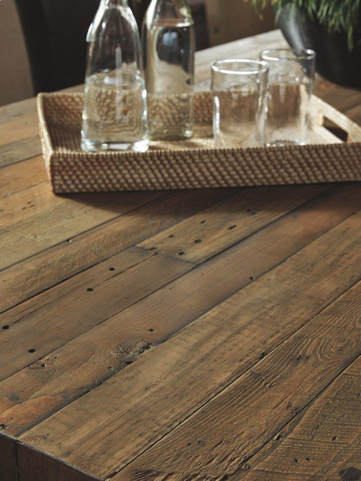 ASHLEY FURNITURE PKG000218 Dining Table and 4 Chairs and Bench