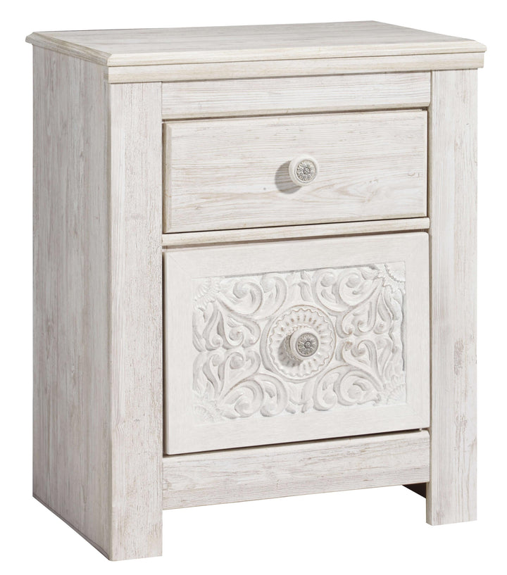 ASHLEY FURNITURE PKG002892 Full Panel Bed With Mirrored Dresser, Chest and Nightstand